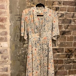 ba&sh Floral Button-Up Dress